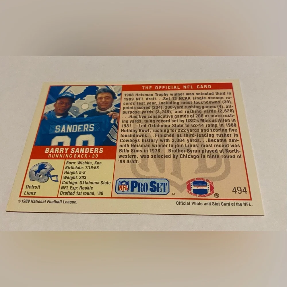 Pro Set barry sanders